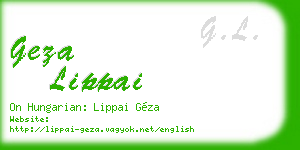 geza lippai business card