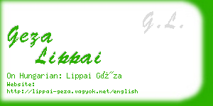 geza lippai business card